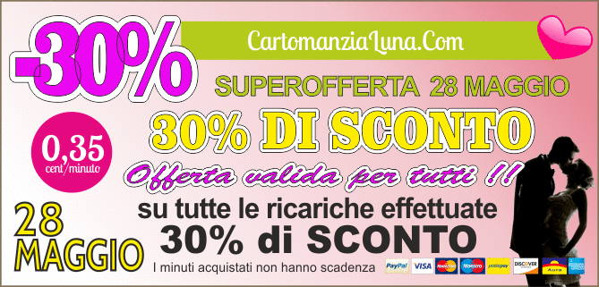 Promozione CartomanziaLuna sconto 30%